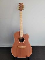 Load image into Gallery viewer, Cole Clark CCFL2EC-RDBLSB "Fat Lady 2" Redwood Black Wood with Satin Box Fret Board