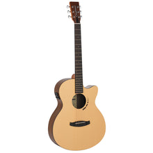 Load image into Gallery viewer, Tanglewood Metropolitan Super Folk Spruce/Koa Cutaway/Electric Guitar