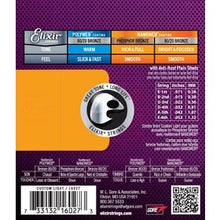 Load image into Gallery viewer, Elixir 16027 Nanoweb Phosphor Bronze 11-52 Acoustic Guitar Strings