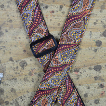 Load image into Gallery viewer, Aboriginal Art Rag Ukulele Strap - Women Collecting Water Brown