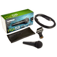 Load image into Gallery viewer, Shure PGA58 Cardioid Dynamic Vocal Microphone with XLR-QTR Cable
