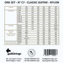 Load image into Gallery viewer, Galli Strings C7 Classical Nylon with Ball End
