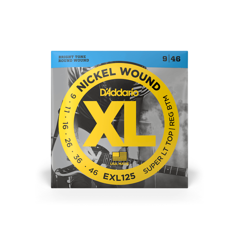 D'Addario (EXL125) XL Nickel Wound Electric Guitar Strings 09-46
