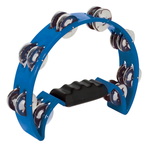 Mano Percussion TMP11 Half Moon Tambourine - Blue