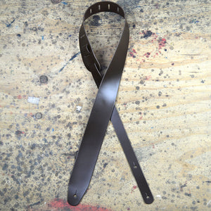 2.5 Inch Brown Leather Guitar Strap