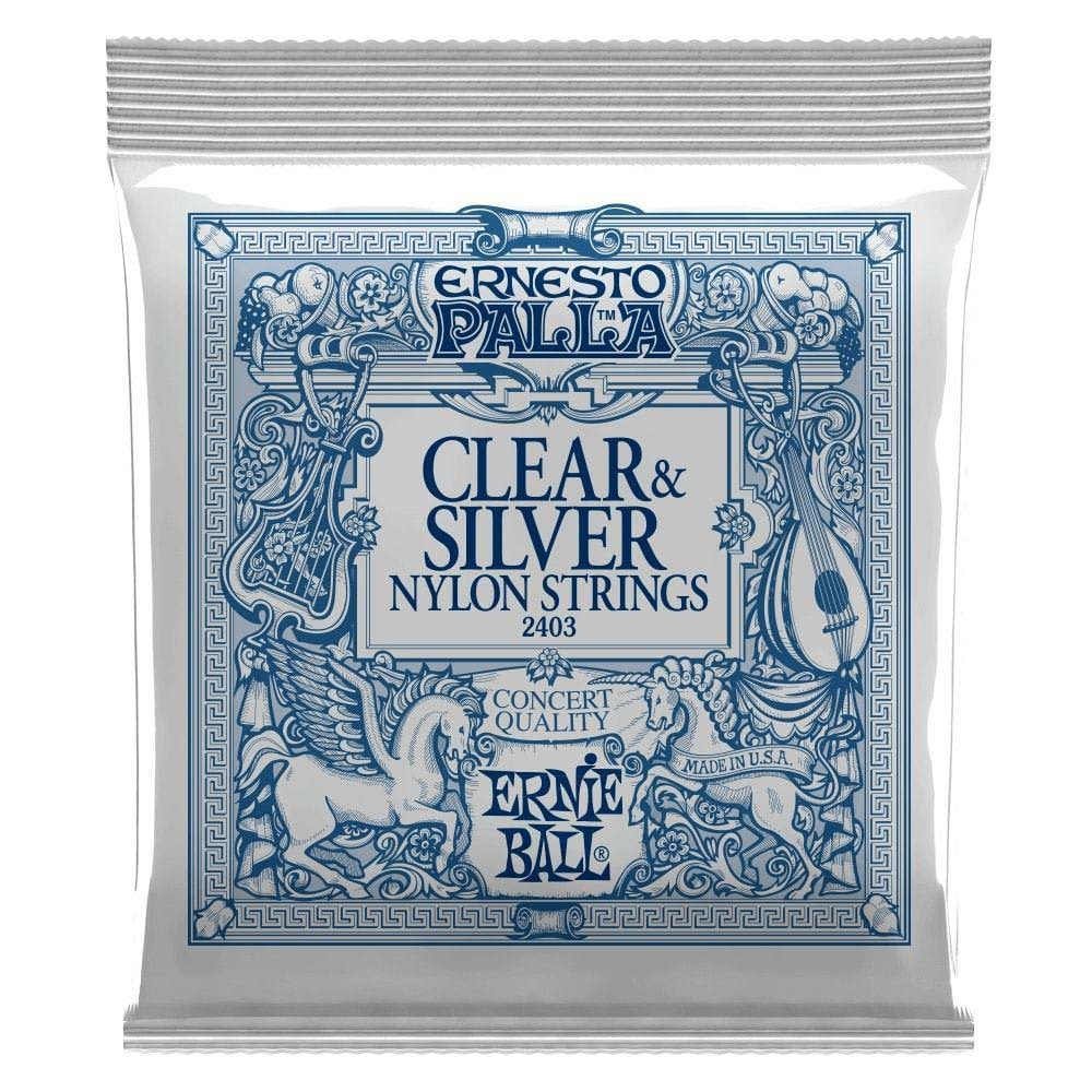 Ernie Ball 2403 - Ernesto Palla Nylon Clear and Silver Classical Strings