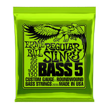Load image into Gallery viewer, Ernie Ball 2836 - 5 String Bass Guitar Strings Regular Slinky 45 - 130
