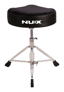 NUX Double Braced motostye Bike Seat Drum Throne - Black