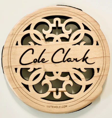 Cole Clark Lutehole Soundhole Cover - Branded in Maple for AN1, AN2, AN3