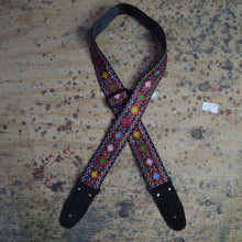 Load image into Gallery viewer, Multi Coloured Squares Jacquard 50mm Webbing Guitar Strap
