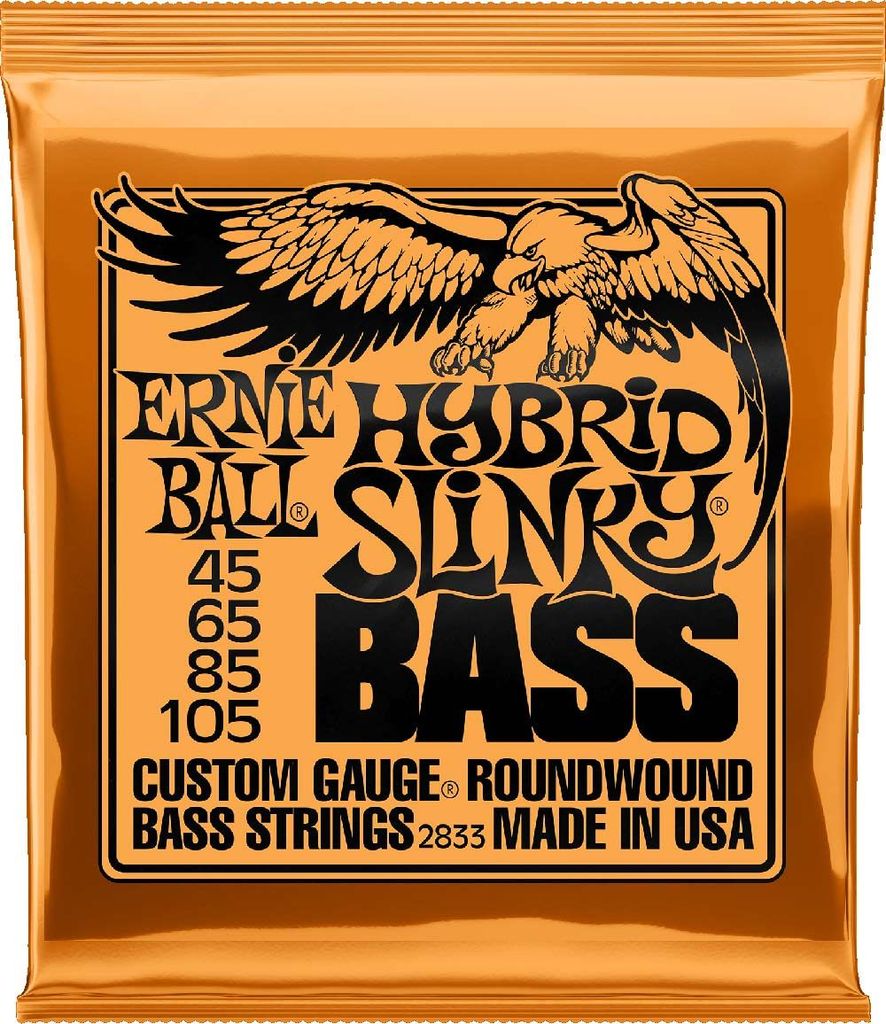 Ernie Ball 2833 -Hybrid Slinky 4 String Bass guitar Strings 45 -105